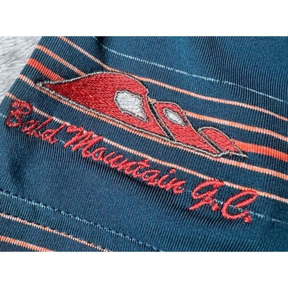 Under Armour Polo Shirt Mens Size XL Green Orange‎ Striped Bald Mountain Golf - Picture 8 of 13